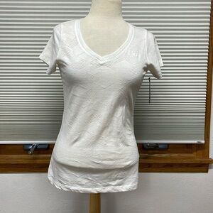 Champion NWT White Authentic Burnout Tee V-Neck T-shirt